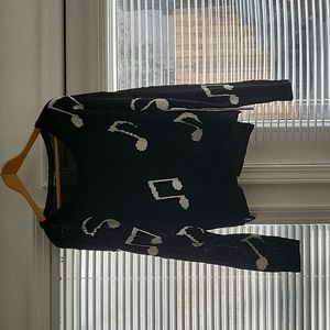 Music note sweater